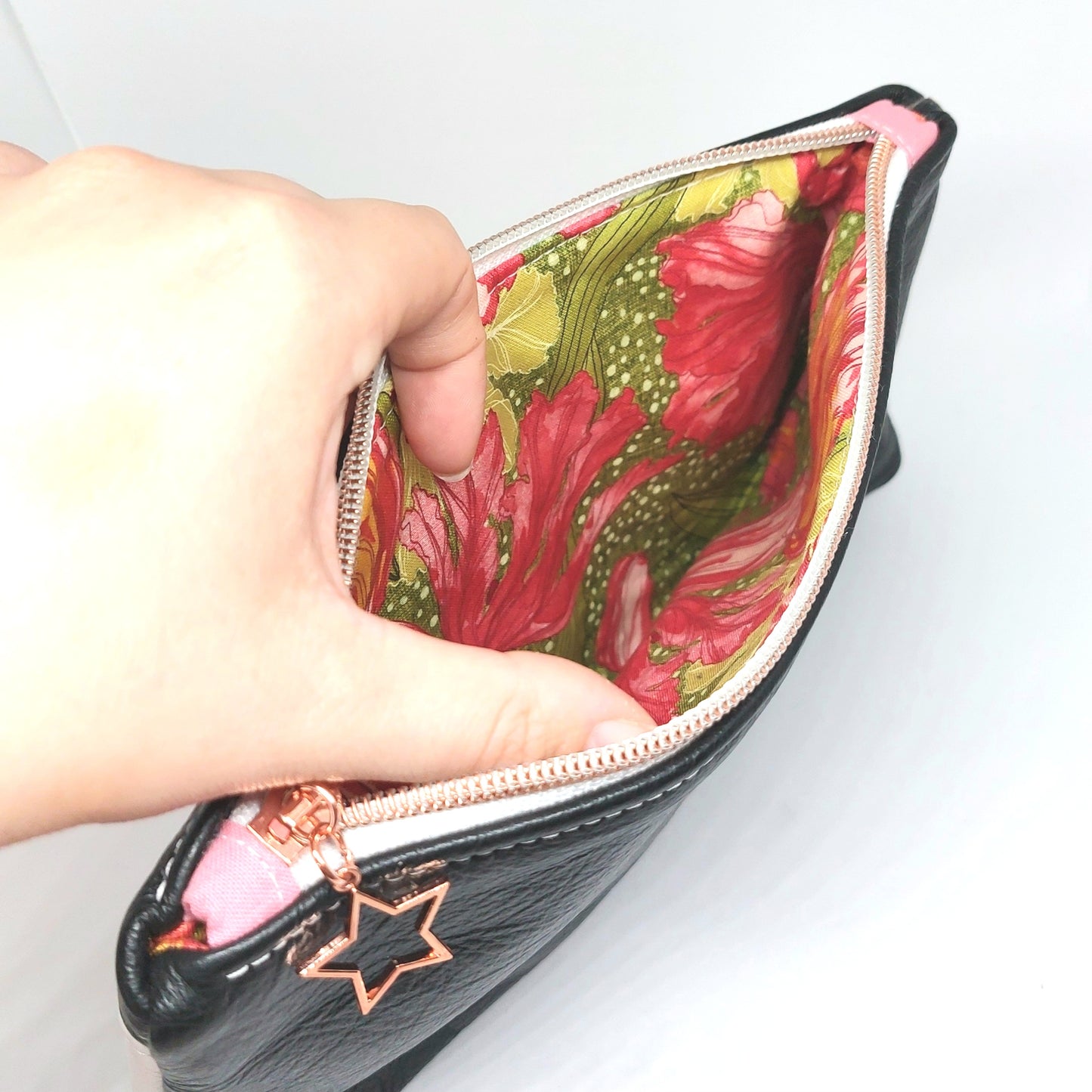 Clutch i skinn