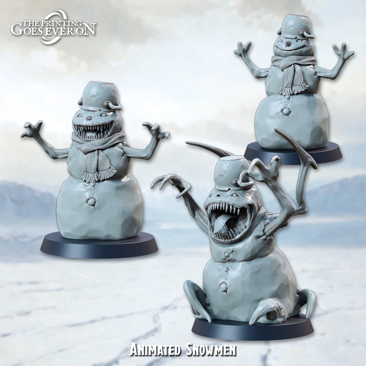 3 Animated Snowmen