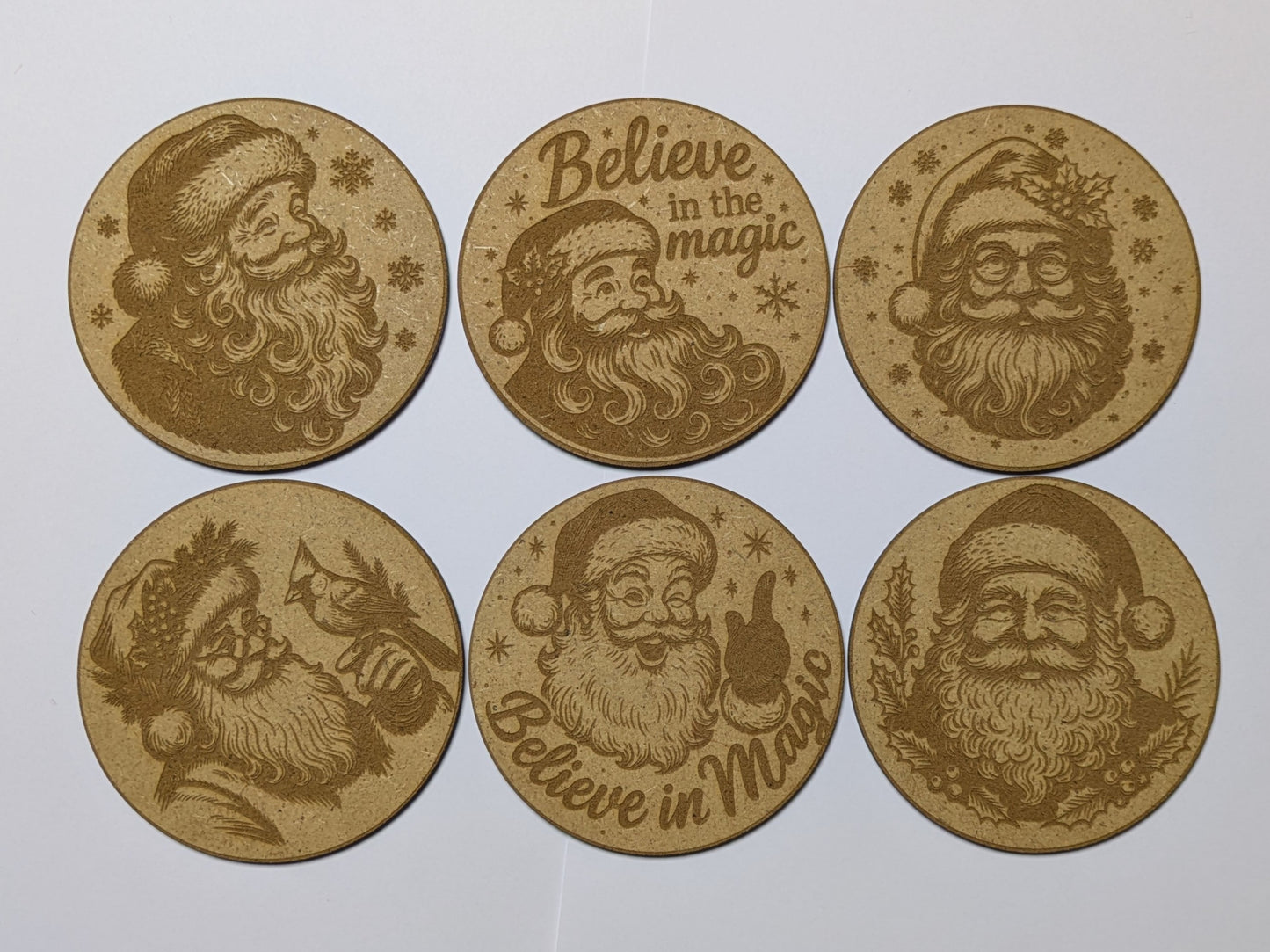 Glasbrikker 6pk nissefar