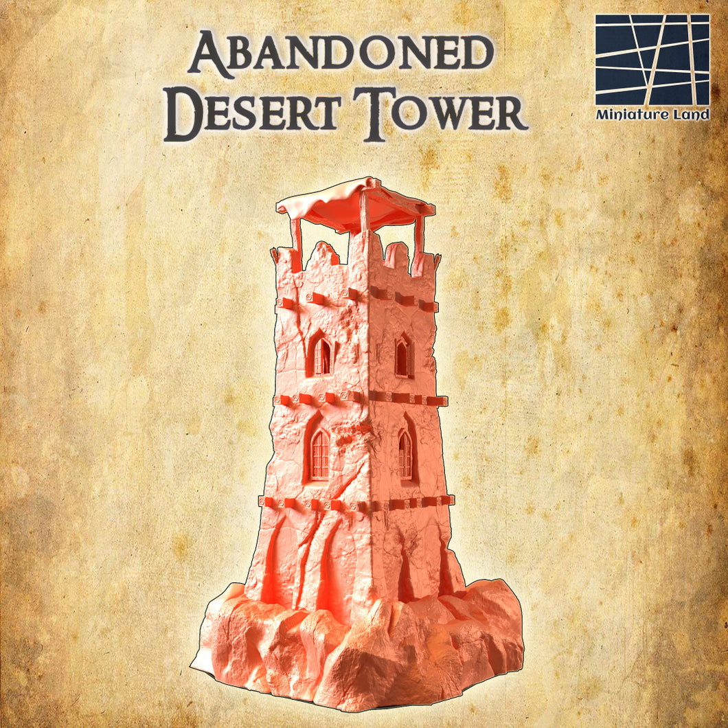 Forlatt tårn i ørkenen