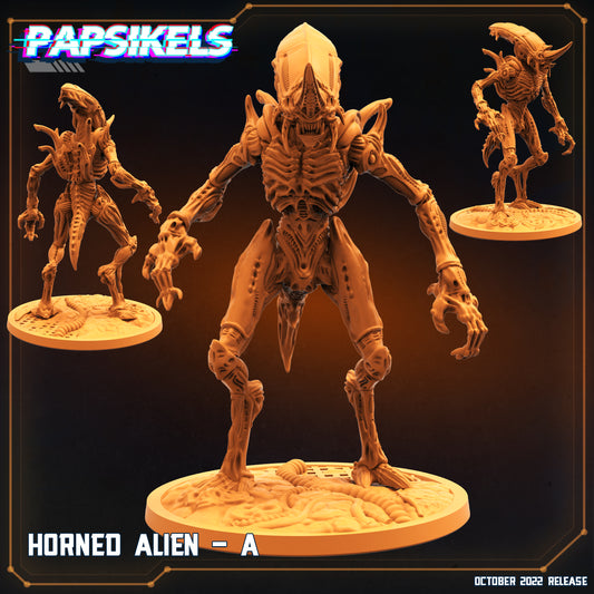 Gigerian horned aliens