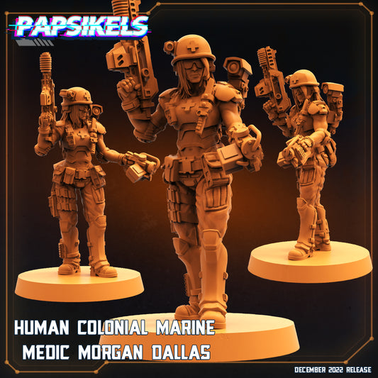 Human colonial marine - medic Morgan Dallas
