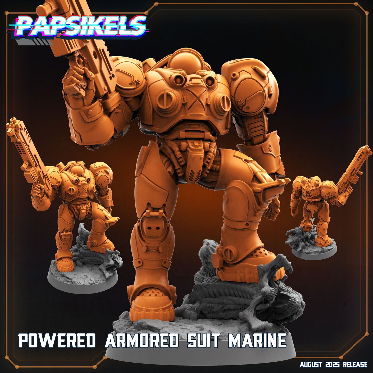 Powered suit armored warriors