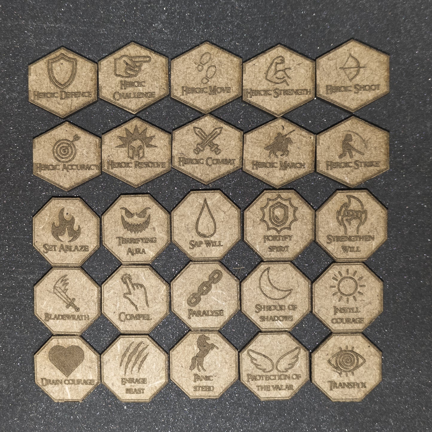 MESBG brikkar/tokens