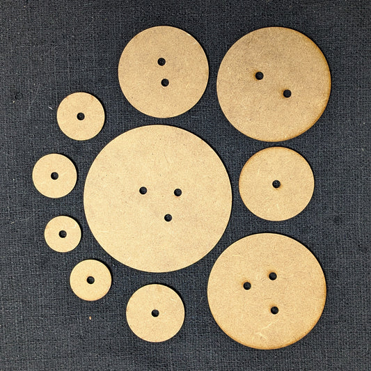 Runde magnetklare/magnetiserte MDF-basar til miniatyrar