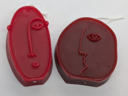 To ansikt (fleire fargar)