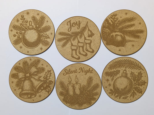 Glasbrikker 6pk pynt