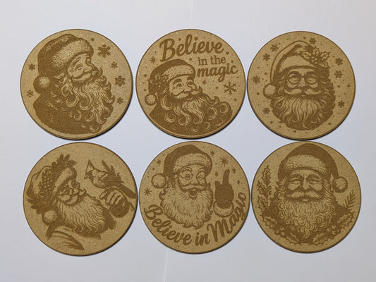 Glasbrikker 6pk nissefar