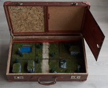 Load image into Gallery viewer, Brown leather case for miniatures and/or role-playing games
